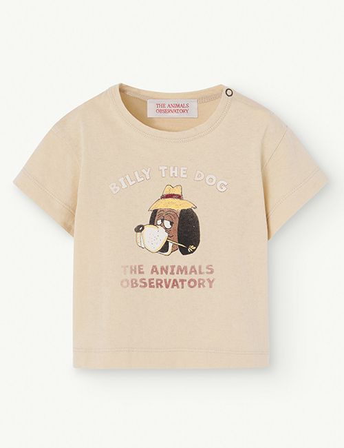 [The Animals Observatory]  ROOSTER BABY T-SHIRT Beige