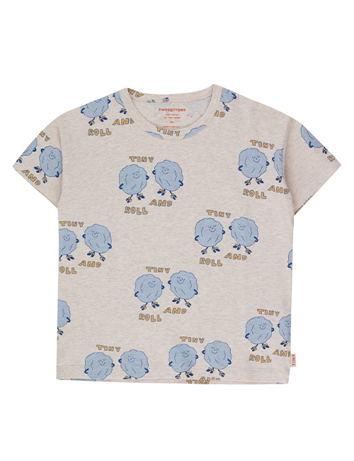 [TINY COTTONS]ROCK’N’ROLL TEE _ light cream heather [8Y, 10Y]