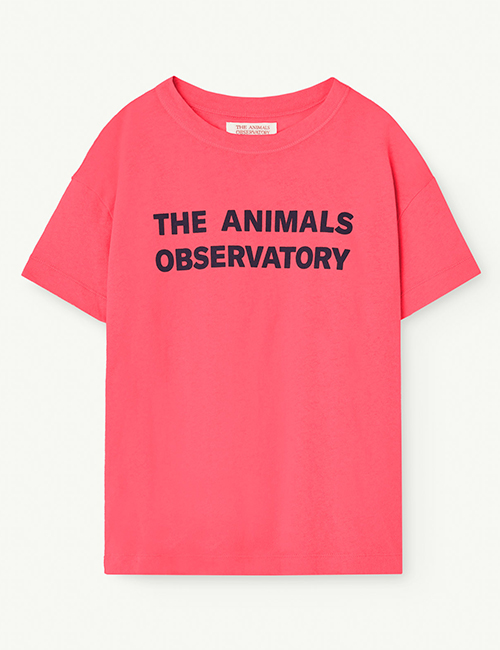 [The Animals Observatory]  ORION KIDS T-SHIRT Pink [3Y, 4Y]