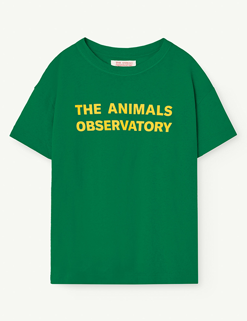 [The Animals Observatory]  ORION KIDS T-SHIRT Green [3Y, 4Y, 6Y, 10Y, 12Y]