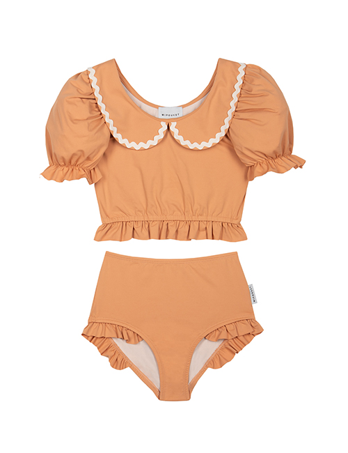 [MIPOUNET] CATALINA COLLARED SWIMSUIT _ PEACH [ 3Y, 4Y, 6Y]