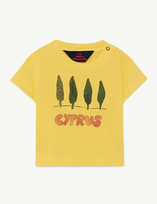 [T.A.O]  ROOSTER BABY T-SHIRT _ Soft Yellow Cyprus