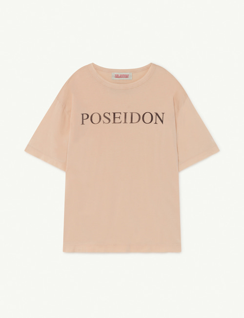 [T.A.O]  Soft Pink Poseidon Rooster Oversize Kids T-Shirt