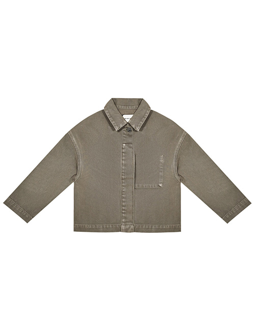 [THE NEW SOCIETY]VINCENT OVERSHIRT_DRIED HERB[6Y, 8Y, 12Y]