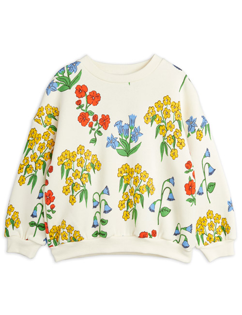 [MINI RODINI]Snow flowers aop sweatshirt