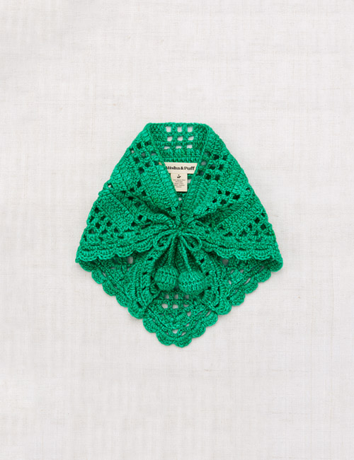[MISHA&amp;PUFF]Crochet Kerchief - Emerald