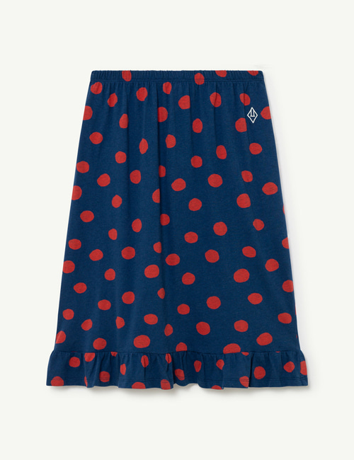 [T.A.O]  SPARROW KIDS SKIRT Blue _ Red Dots[10Y, 12Y]