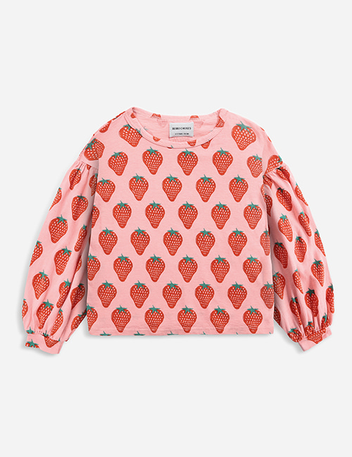 [BOBO CHOSES]  Strawberry all over long sleeve T-shirt