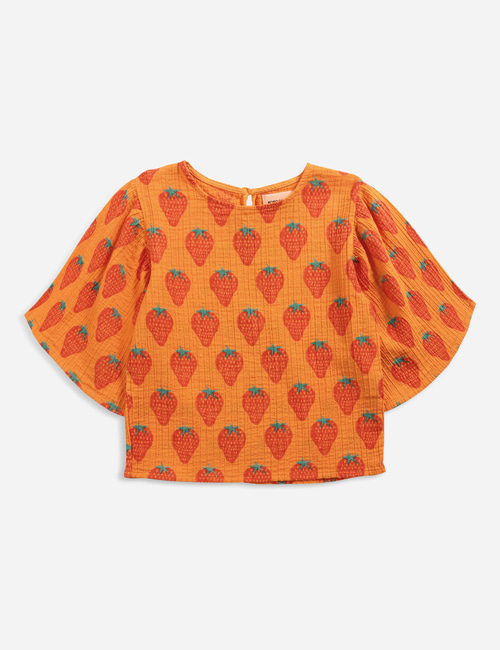 [BOBO CHOSES] Strawberry all over woven top