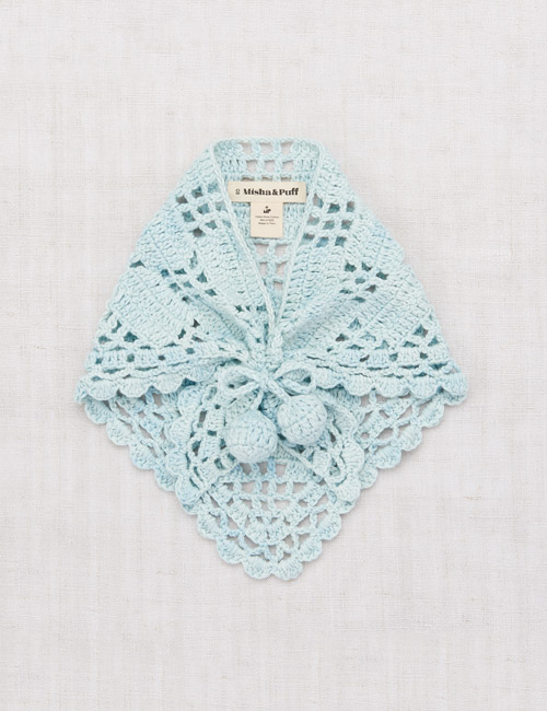 [MISHA AND PUFF]Crochet Kerchief _ Steel Blue