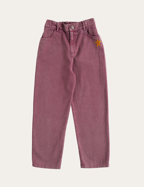 [THE CAMPAMENTO]  Purple Washed Trousers