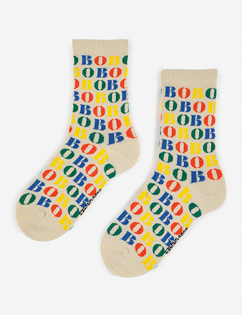 [BOBO CHOSES]  Multicolor Bobo Choses long socks[29-31, 32-34, 35-37]