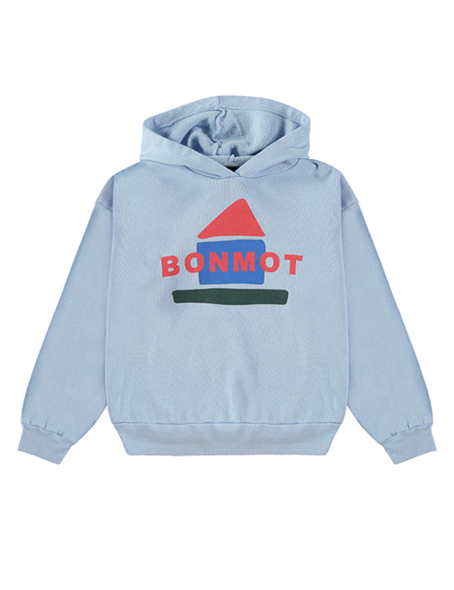 [BONMOT] Sweatshirt hoddie BM home _ Blue light [3-4Y, 4-5Y, 6-7Y, 8-9Y, 10-11Y]