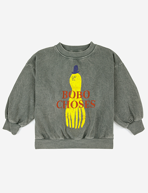 [BOBO CHOSES] Yellow Squid sweatshirt
