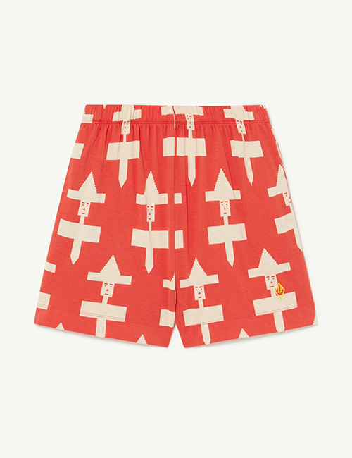 [The Animals Observatory]  Red Geometric Mole Pants