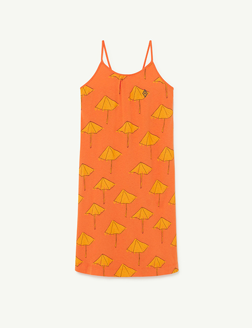 [The Animals Observatory]  Orange Umbrella Gazel Dress[2Y,3Y,4Y,6Y,8Y,10Y,12Y]