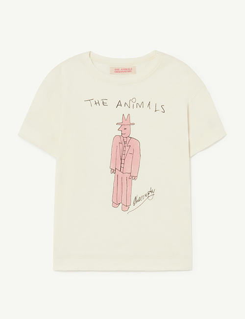 [The Animals Observatory]  White Rooster Mysterious T-Shirt