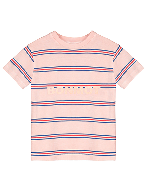 [BONMOT]  T-shirt stripes bonmot _ Dusty pink [2-3Y, 3-4Y, 4-5Y, 6-7Y, 8-9Y, 10-11Y]