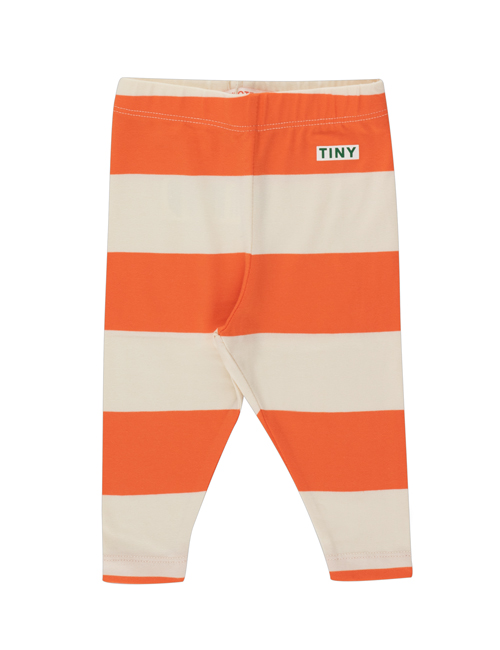 [TINY COTTONS]  STRIPES BABY PANT _ light cream/summer red