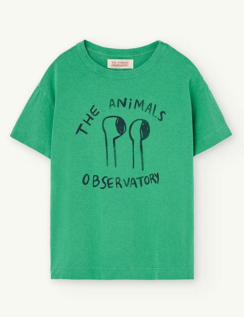 [The Animals Observatory]  ROOSTER KIDS T-SHIRT _ Green [3Y, 8Y, 10Y, 14Y]