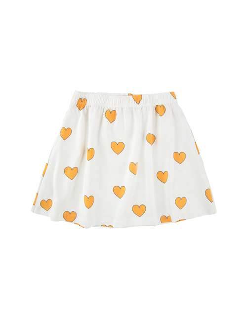 [Tiny Cottons]“HEARTS” SKIRT _ off-white/yellow