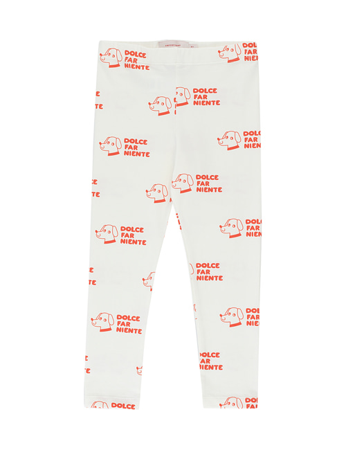 [Tiny Cottons]“DOGS” PANT _ off-white/red