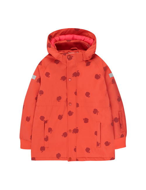 [Tiny Cottons] APPLES SNOW JACKET _ red/burgundy