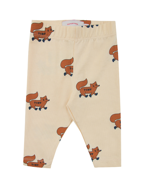 [TINY COTTONS]  “FOXES” PANT _ cream/brown