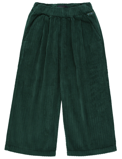 [TINY COTTONS]  SOLID WIDE PANT _ dark green
