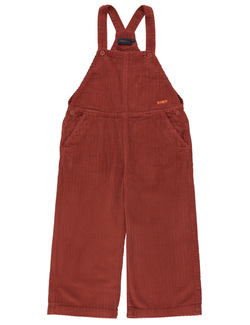 [TINY COTTONS]  SOLID OVERALL _ dark brown