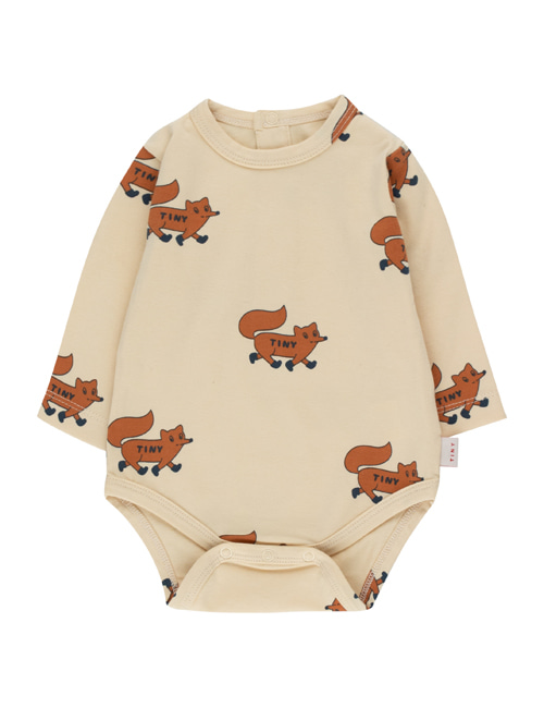 [TINY COTTONS]  “FOXES” BODY _ cream/brown