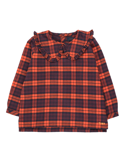 [TINY COTTONS]  CHECK SHIRT _ navy/red [2Y, 4Y, 6Y]