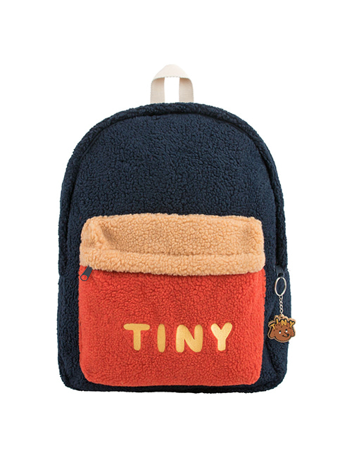 [TINY COTTONS] “TINY” BIG COLOR BLOCK BACKPACK _ navy