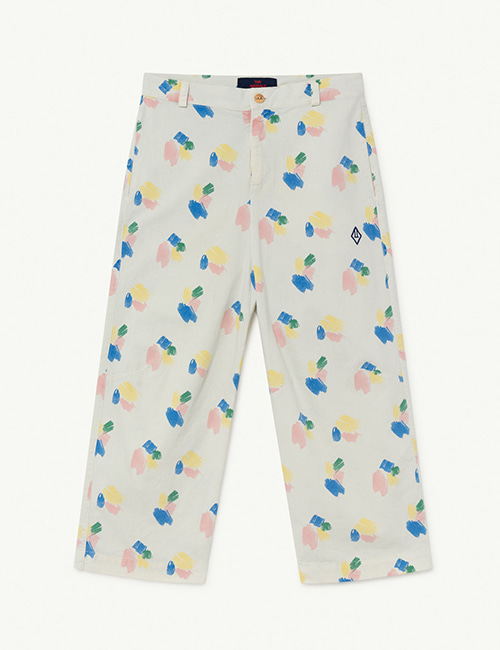 [T.A.O]  CAMEL KIDS TROUSERS _ White Strokes