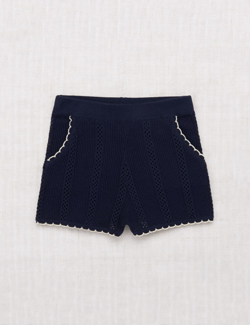[MISHA AND PUFF]Texture Shorts - Maritime Blue