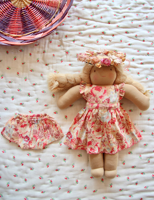 [BONJOUR DIARY] Doll dress with panty _ Big flower print[S, L]