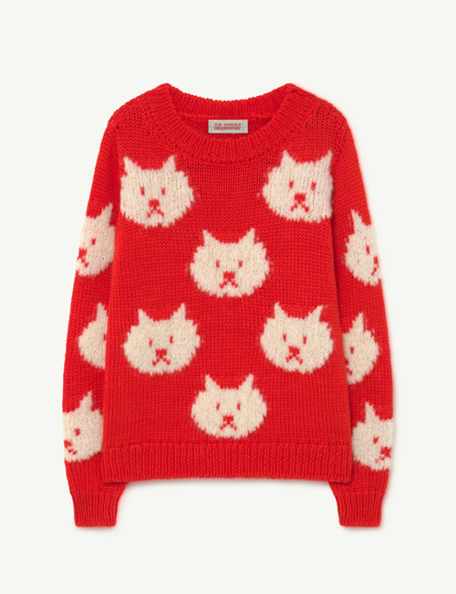 [T.A.O]  ARTY BULL KIDS SWEATER _ Red