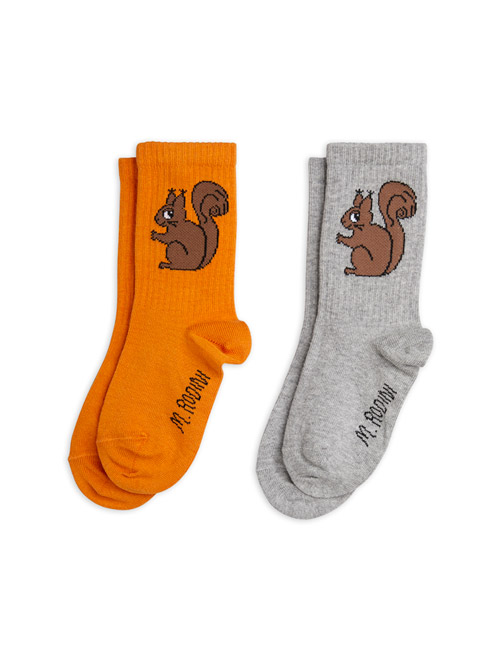 [MINI RODINI] Squirrel socks 2-pack_Multi[24/27]
