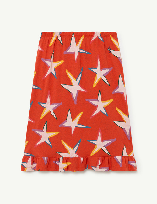 [T.A.O]  SPARROW KIDS SKIRT Red _ White Stars[3Y]