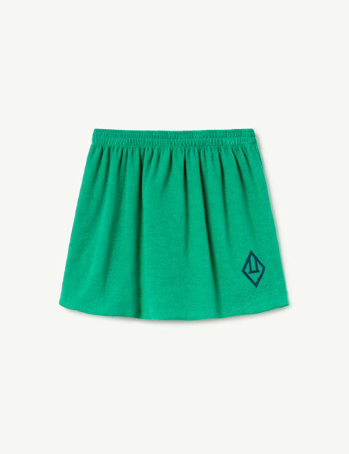 [T.A.O]  PLAIN WOMBAT KIDS SKIRT _ Green Logo[4Y, 6Y, 8Y, 10Y]