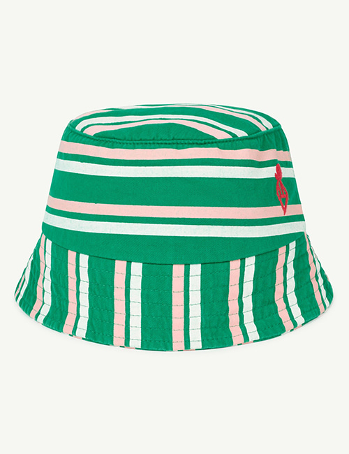 [T.A.O]  STARFISH KIDS HAT _Green Stripes [M (54cm), L (56cm)]