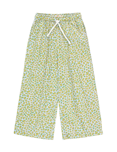 [TINY COTTONS]  OLEANDER STRAIGHT PANT _ pale blue/yellow[4Y, 8Y, 10Y, 12Y]