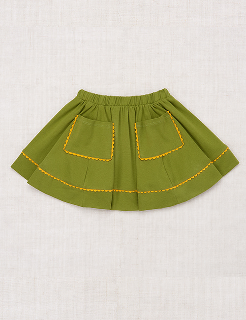 [MISHA AND PUFF] Circle Skirt _ Basil [8Y]