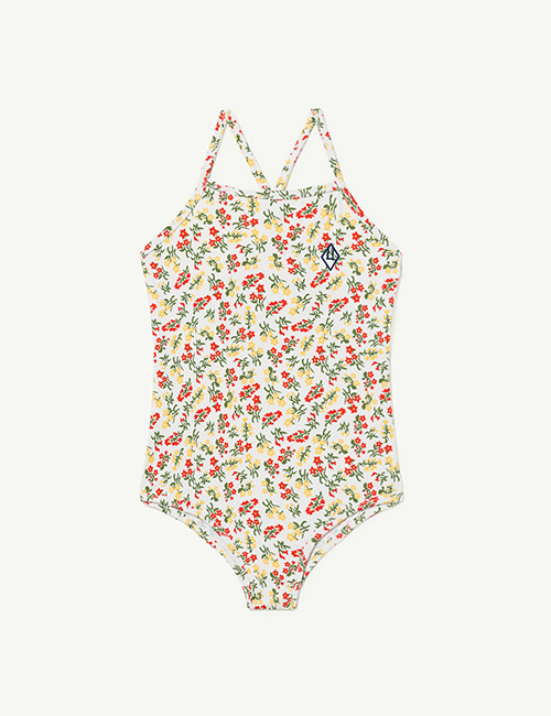 [The Animals Observatory] TROUT KIDS SWIMSUIT White [3Y, 4Y, 6Y]