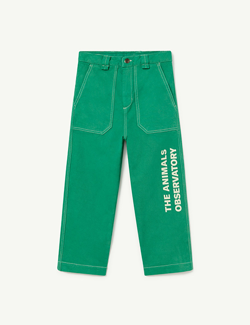 [The Animals Observatory]  Green The Animals Ant Pants [6Y, 8Y, 10Y]