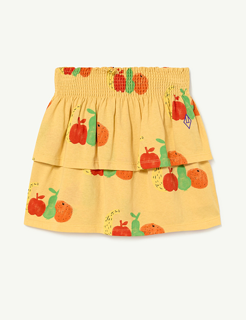 [The Animals Observatory]  Yellow Fruits Kiwi Skirt [ 2Y, 3Y, 4Y, 6Y, 8Y, 10Y, 12Y]
