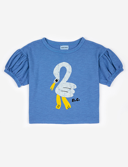 [BOBO CHOSES] Pelican puffed sleeve T-shirt [2-3y, 4-5y, 8-9y, 10-11y, 12-13y]