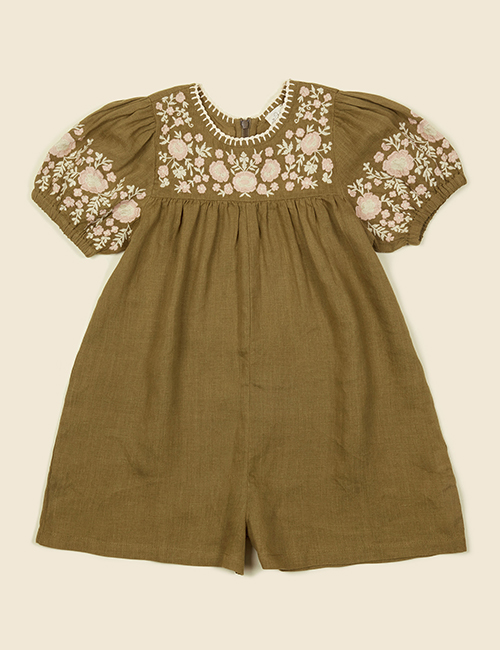 [APOLINA] BESS PLAYSUIT _ OLIVE