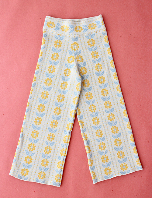 [BONJOUR DIARY] FLOWER PANTS YELLOW [10Y,12Y]