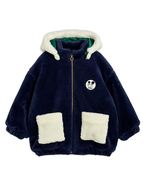 [MINI RODINI] WHAT&#039;S COOKING FAUX FUR JACKET _ Navy [92/98]